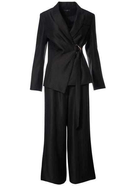 Costum negru sacou și pantaloni -
