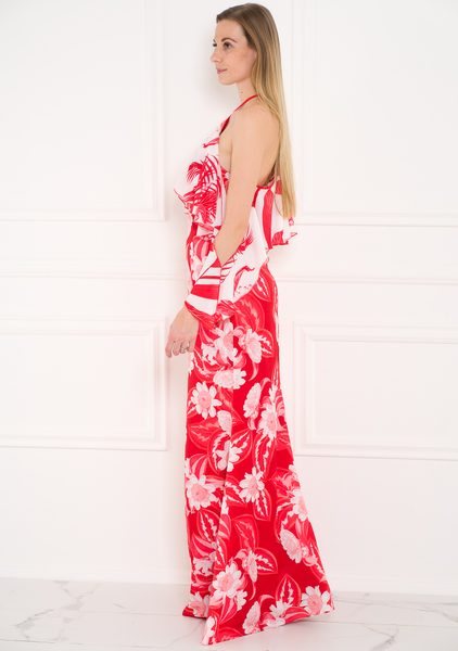 Guess by Marciano kvetované šaty JLO červeno - biela -