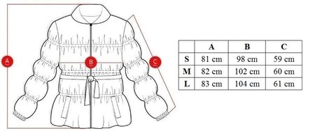 Women's winter jacket Due Linee - Black-white -