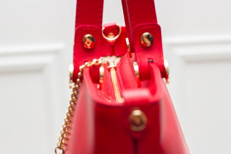 Real leather handbag Glamorous by GLAM - Red -