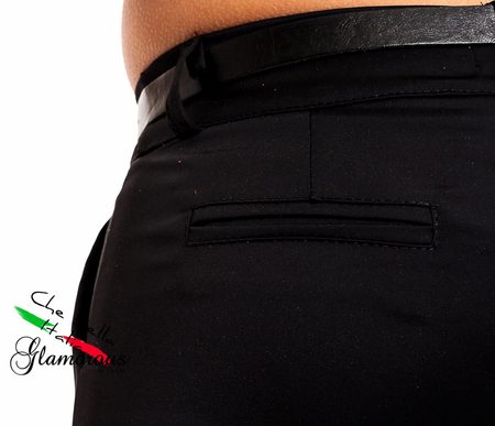 Dámské elegantní kalhoty černé -