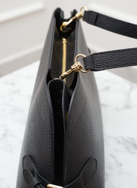 Real leather shoulder bag Glamorous by GLAM - Black -