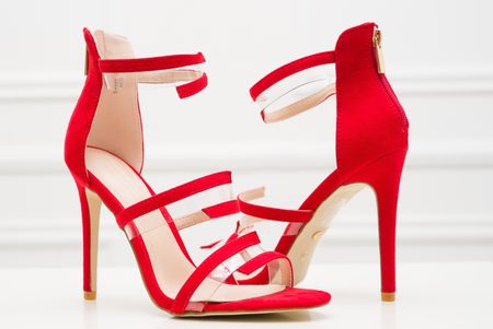 Sandalias de mujer GLAM&GLAMADISE - Rojo -