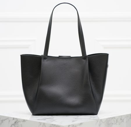 Real leather shoulder bag PATRIZIA PEPE - Black -