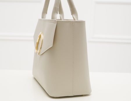 Borsa a mano da donna in pelle Glamorous by GLAM - Beige -