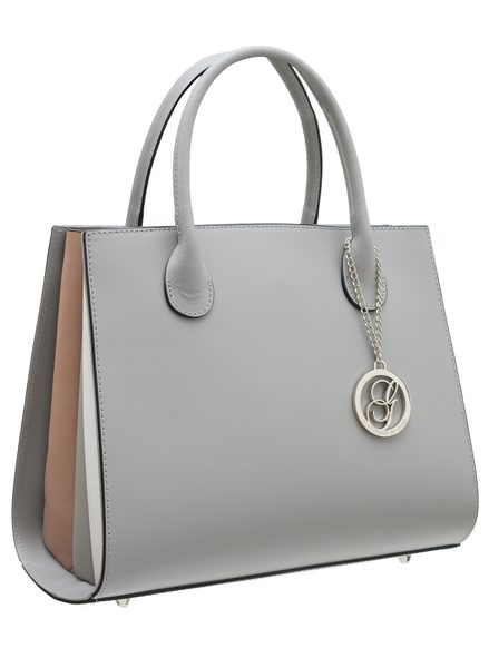 Borsa a mano da donna in pelle Glamorous by GLAM - Grigio -