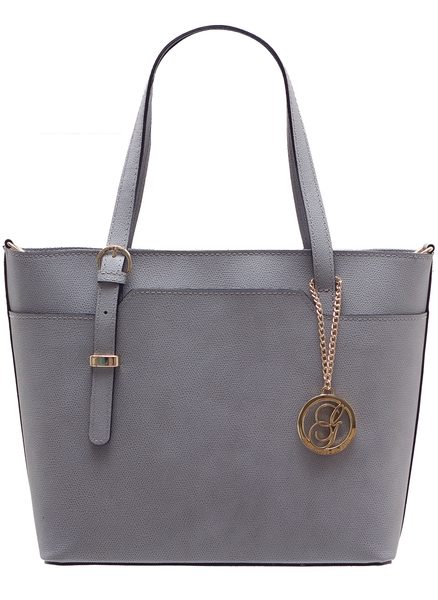 Borsa a mano da donna in pelle Glamorous by GLAM - Grigio -