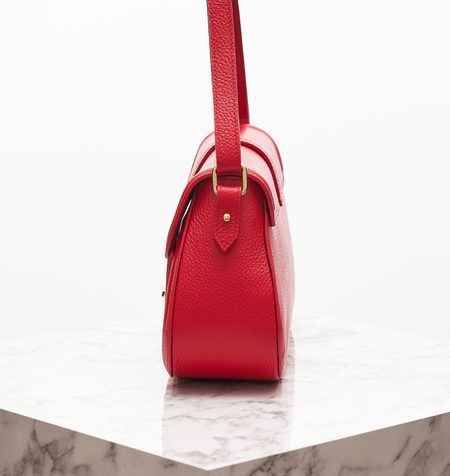 Bolso de hombro de cuero para mujer Glamorous by GLAM - Rojo -