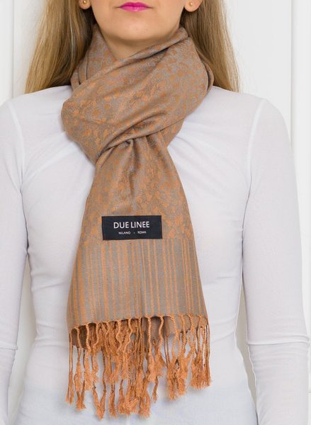 Women's scarf Due Linee - Grey -