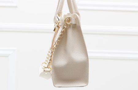 Borsa a mano da donna in pelle Glamorous by GLAM - Beige -