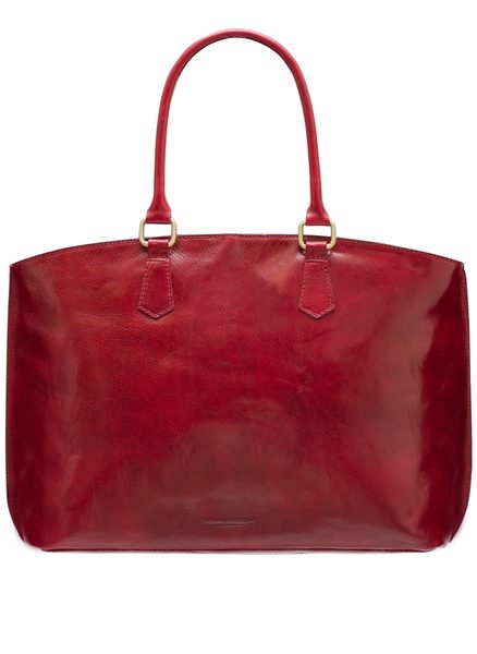 Bolso de hombro de cuero para mujer Glamorous by GLAM Santa Croce - Borgoña -