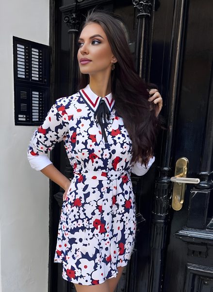 Rochie de vară damă Due Linee - Albastră -