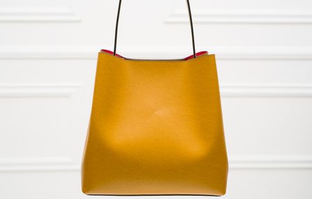 Kožená kabelka MARIA - okrově žlutá -