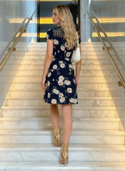 Summer dress GLAM&GLAMADISE - Dark blue -