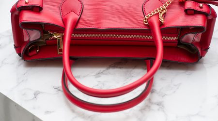 Borsa a mano da donna in pelle Glamorous by GLAM - Rosso -