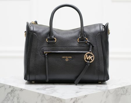 Geantă de mână din piele pentru femei Michael Kors - Neagră -
