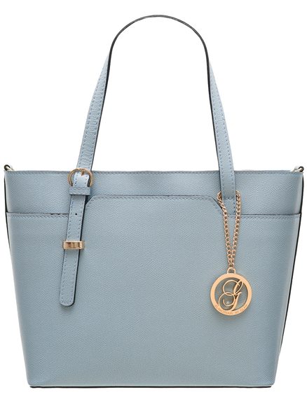 Real leather shoulder bag Glamorous by GLAM - Blue -