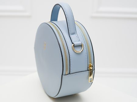 Real leather crossbody bag Glamorous by GLAM - Blue -