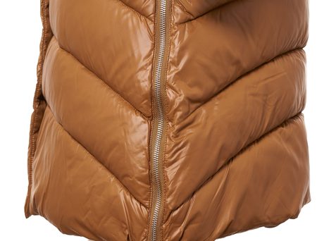 Dámská zimní bunda camel prošívaná -