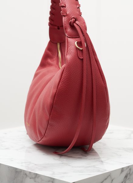 Real leather shoulder bag Glamorous by GLAM - Red -