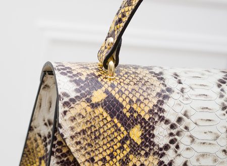 Bolso de cuero de mano para mujer Glamorous by GLAM - Amarillo -