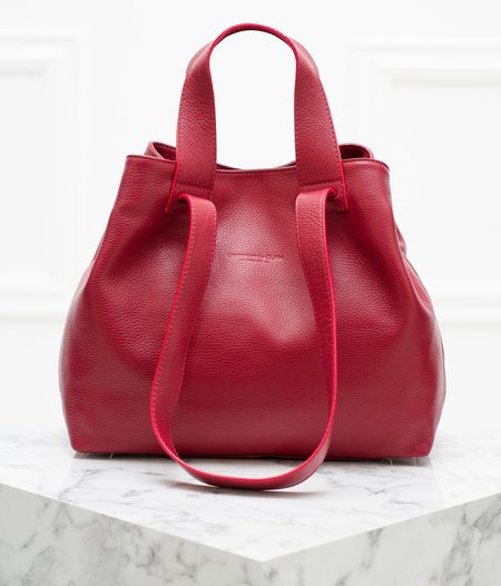 Bolso de hombro de cuero para mujer Glamorous by GLAM - Rojo -