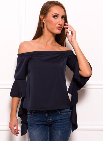 Női top Glamorous by Glam - Sötétkék -