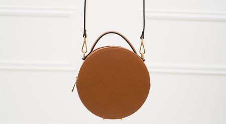 Real leather crossbody bag Glamorous by GLAM - Brown -