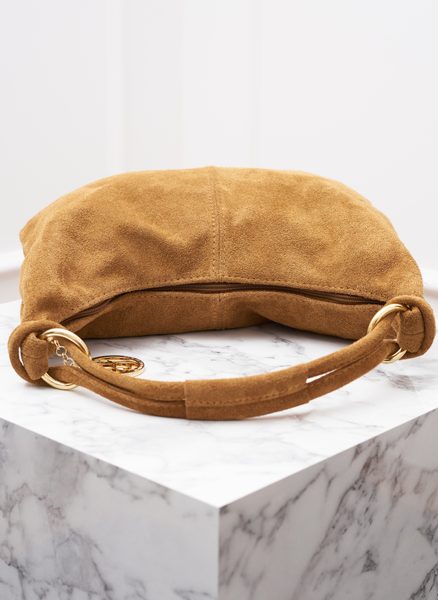 Dámská semišová kabelka marrone -