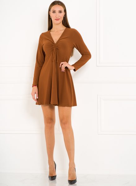 Italian dress CIUSA SEMPLICE - Brown -