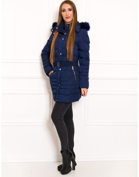 Damska kurtka zimowa Due Linee - niebieski -