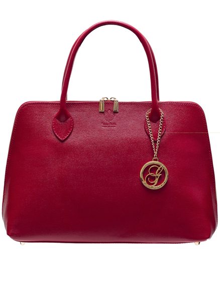 Real leather handbag Glamorous by GLAM - Red -