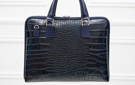 Borsa a mano da donna in pelle Glamorous by GLAM - Blu -