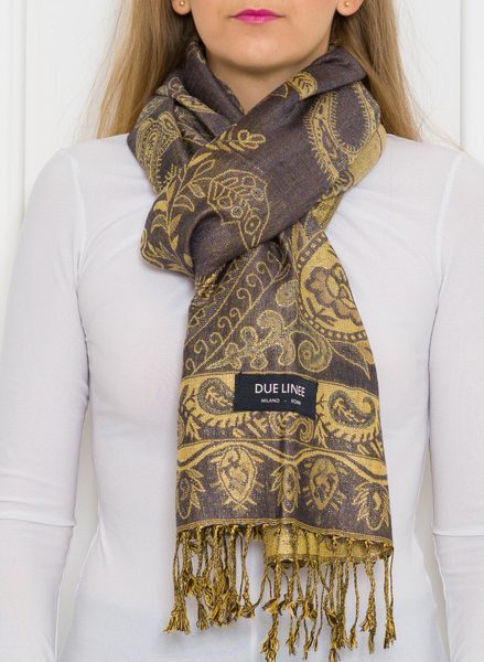 Foulard donna Due Linee - Grigio -