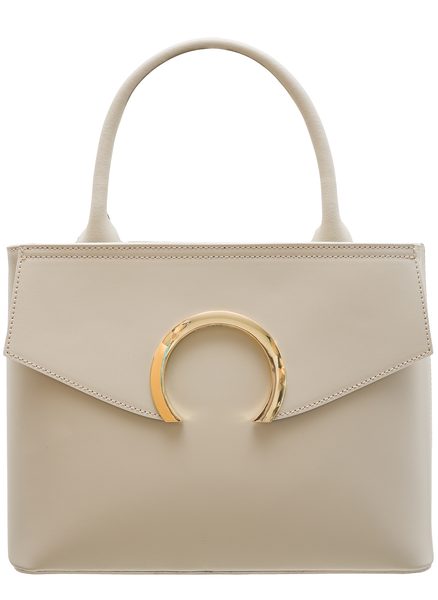 Real leather handbag Glamorous by GLAM - Beige -