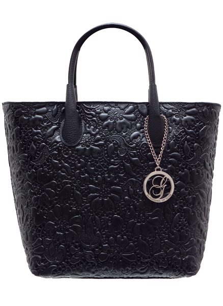 Bolso de cuero de mano para mujer Glamorous by GLAM - Negro -