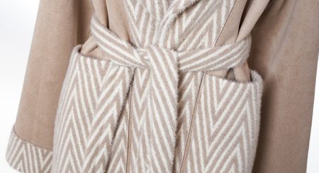 Women's coat Due Linee - Beige -