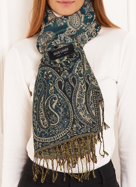 Foulard donna Due Linee - Verde -