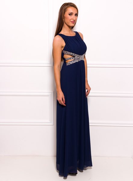 Maxi dress Due Linee - Dark blue -