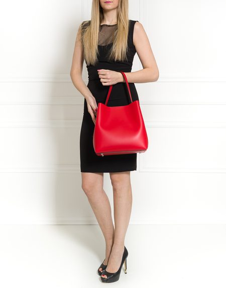 Bolso de hombro de cuero para mujer Glamorous by GLAM - Rojo -