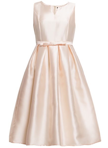 Vestido de mujer con corte en A Due Linee - Beige -