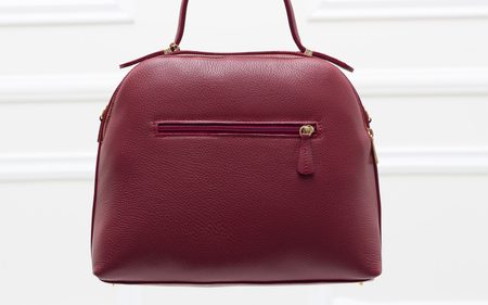 Real leather handbag Glamorous by GLAM - Wine -