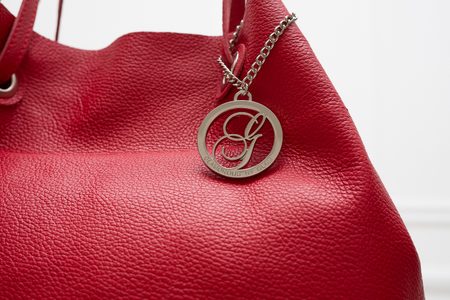 Real leather shoulder bag Glamorous by GLAM - Red -