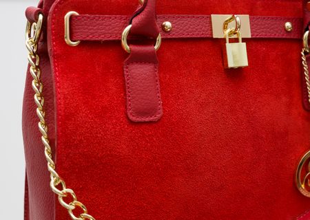 Bolso de cuero de mano para mujer Glamorous by GLAM - Rojo -