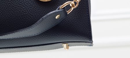 Real leather handbag Glamorous by GLAM - Dark blue -