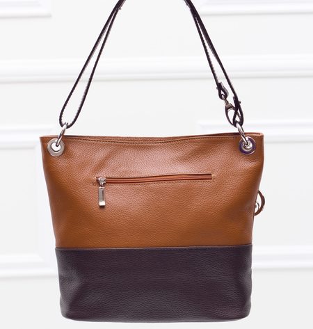 Real leather shoulder bag Glamorous by GLAM - Brown -