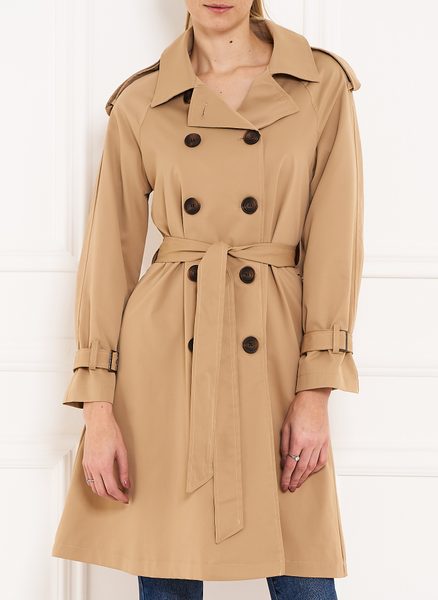 Dámsky trenčkot kabát béžový -