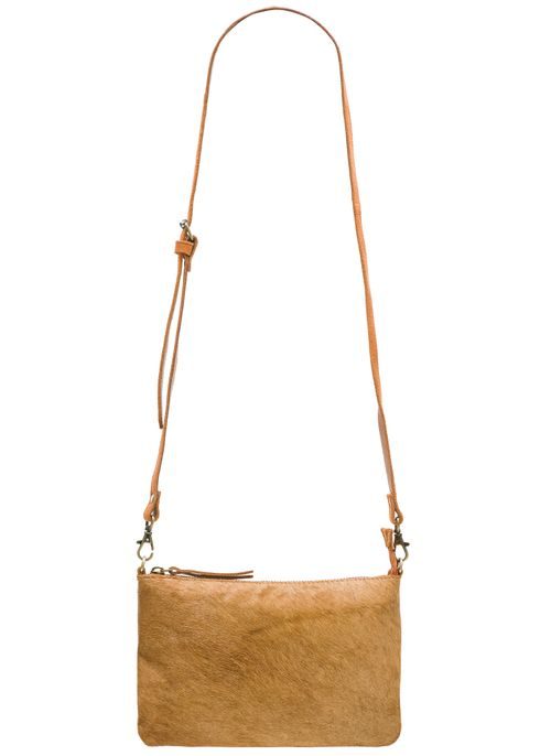 Dámska kožená kabelka s kožušinou - coyo