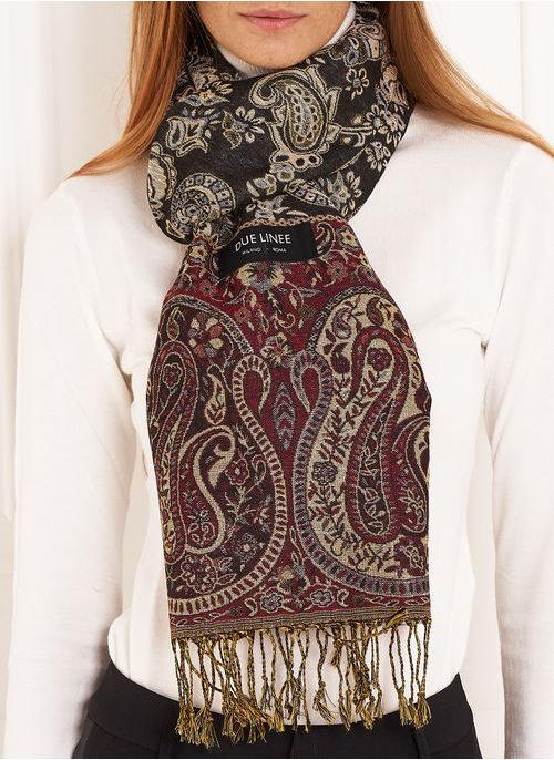 Foulard donna Due Linee - Rosso