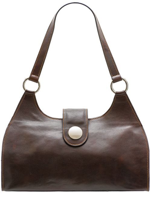 Real leather shoulder bag Glamorous by GLAM Santa Croce - Brown